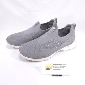 Skechers Goga Mat Slip On Athletic Walking Shoe Womens Size 8.5 124526 Gray